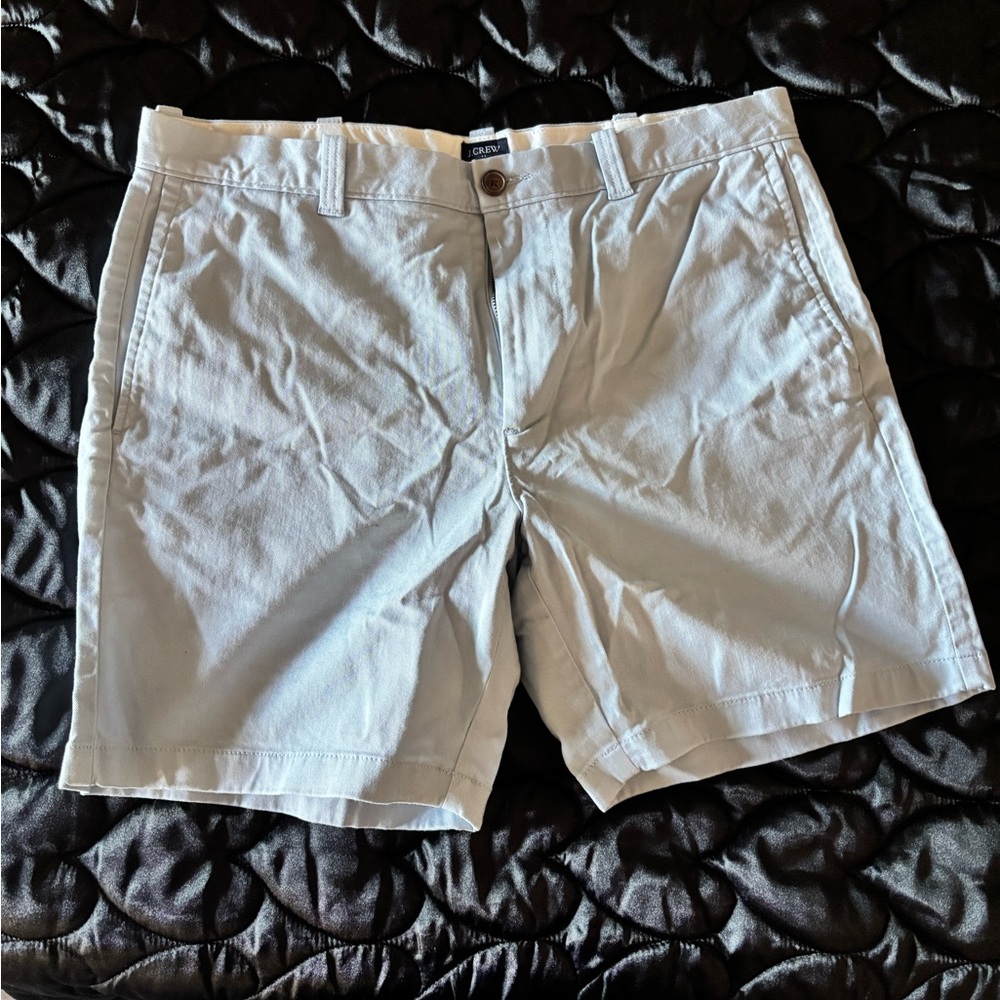 J. Crew Light Blue Men's Flat Front Shorts